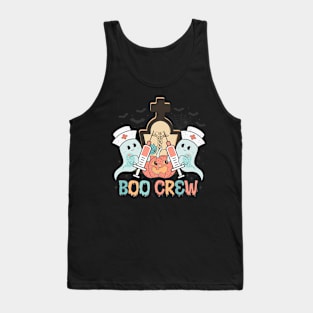 Boo Boo Crew Nurse Shirts Halloween Nurse Shirts for Women Tank Top